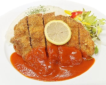 結旨豚のポークカツレツ 濃厚トマトソース