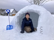 【牧歌の里　今日の雪遊び風景】　1月4日