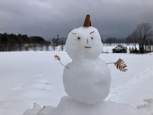 【牧歌の里ウインターシーズン12月20日OPEN！】溶けそうな雪だるまにエールを♪積雪20cm