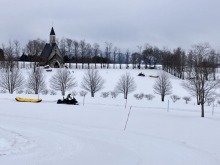 2/18(水)牧歌の里の天気《曇り時々晴れ》午後から雪予報です♪積雪に期待♪