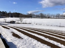 2/28(土)牧歌の里の天気《晴れ》早めの春はピクニック＆雪遊び♪