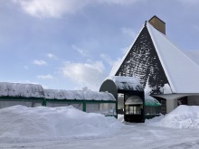 1/30(金)牧歌の里の天気《曇り》固めにくい雪です